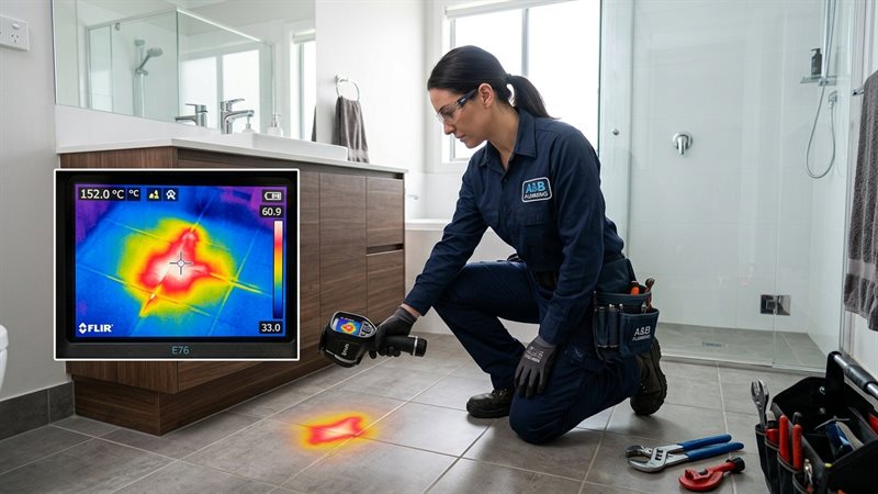 hot water slab leak repair Marana thermal infrared floor inspection